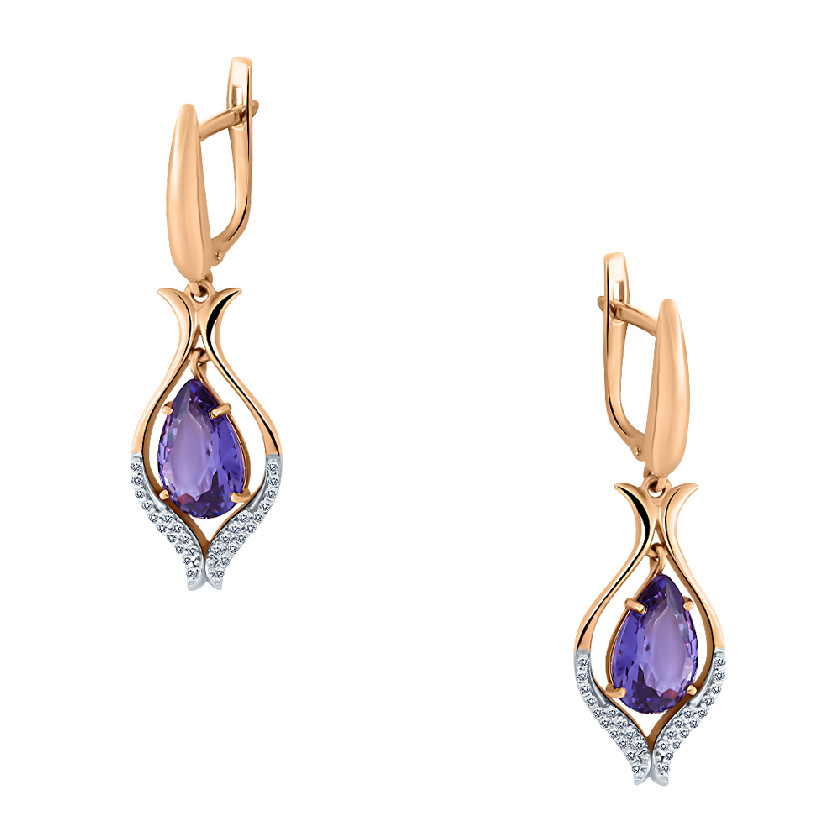 

Серьги из золота с александритом Magic Stones 02-2-417-48, 02-2-417-48