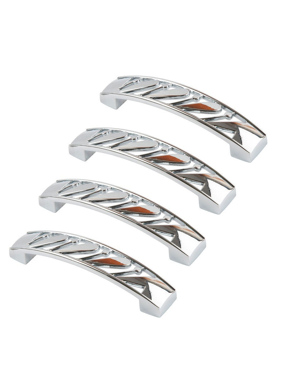 

Комплект из 4 шт ручка-скоба 96 мм Kerron RS-043-96 хром, Серебристый;серый, RS-043