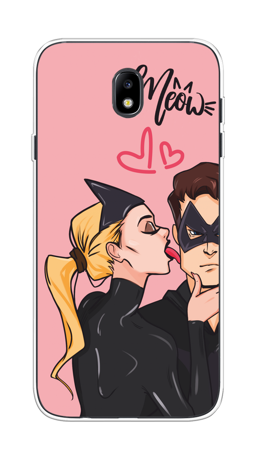 

Чехол Awog на Samsung Galaxy J7 2017 "Kiss of Cat Woman", Розовый;черный;бежевый, 23150-1