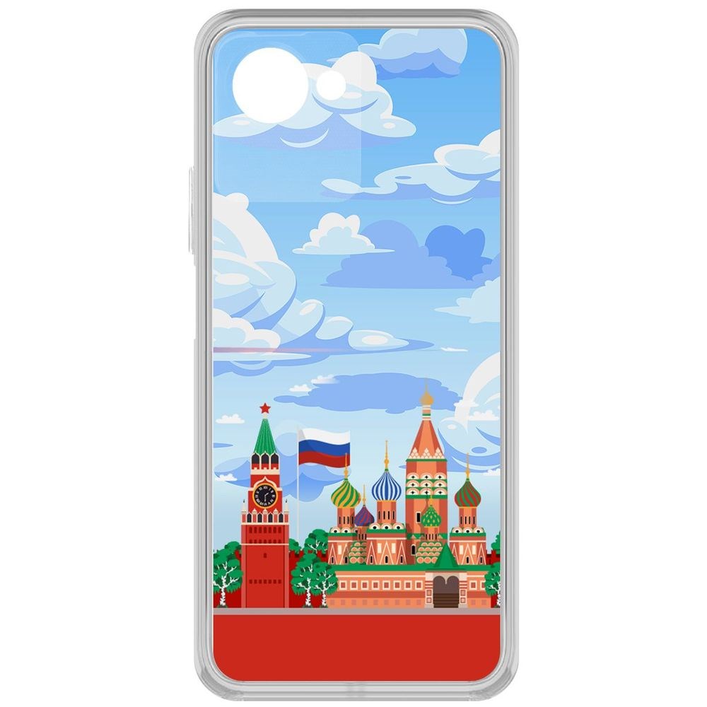 

Чехол-накладка Кейс Красная Площадь для Realme Narzo 50i Prime, Прозрачный