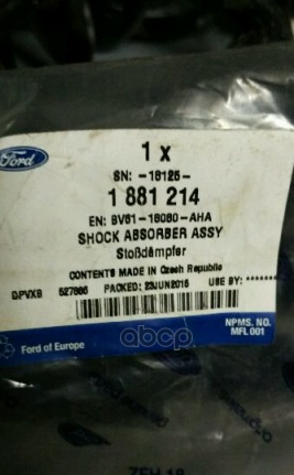 

Амортизатор Задний L,R Ford 1 881 214 FORD 1 881 214, 1881214