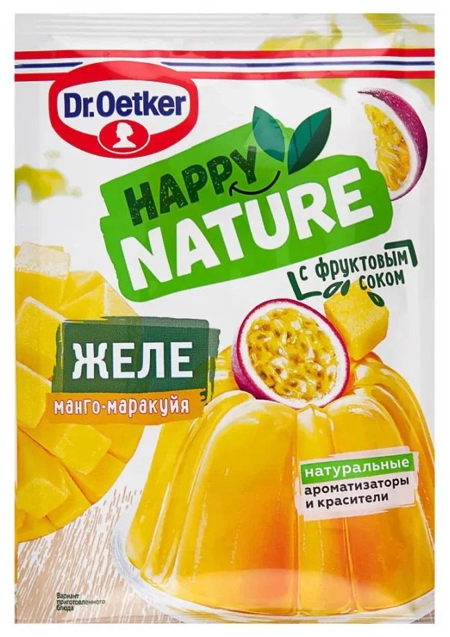 

Смесь для приготовления десерта Dr.Bakers Желе Манго-маракуйя 41 г