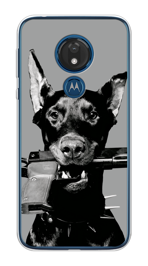 

Чехол Awog на Motorola Moto G7 "Доберман", Серый, 241150-1