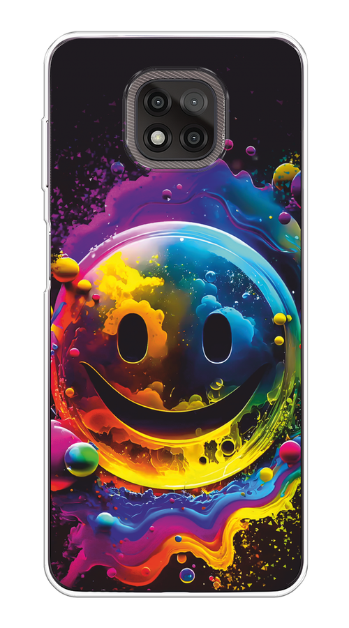

Чехол Awog на Motorola Moto G Power 2021 "Кислотный смайл", Фиолетовый;желтый;синий, 242750-1