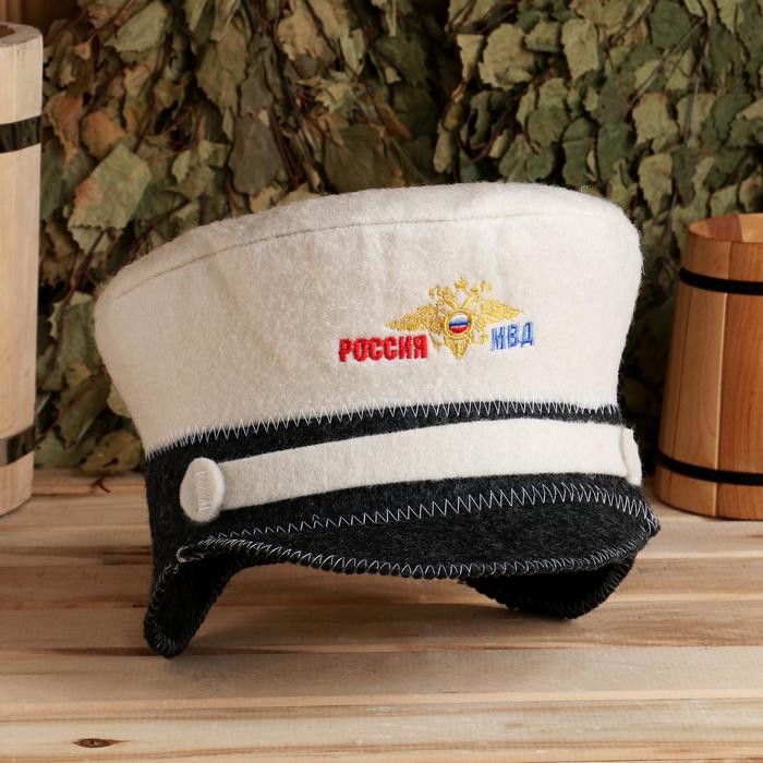 

Шапка для бани Фуражка Россия МВД
