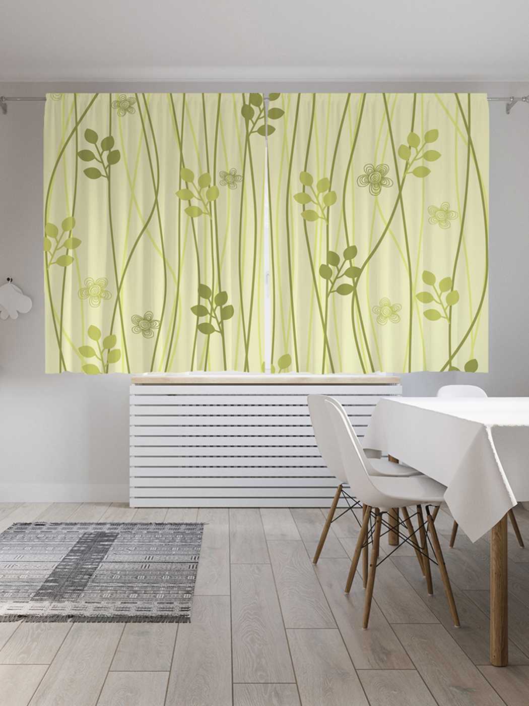 

Классические шторы JoyArty "Весенние лианы", серия Oxford DeLux, 2 полотна 145x180 см, Весенние лианы