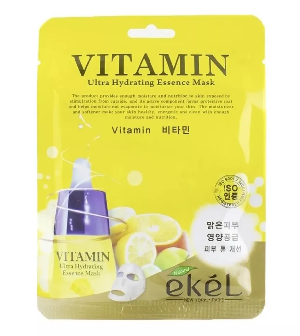 Маска для лица Ekel Vitamin Premium Vital Mask Pack обогащенная витаминами 25 мл