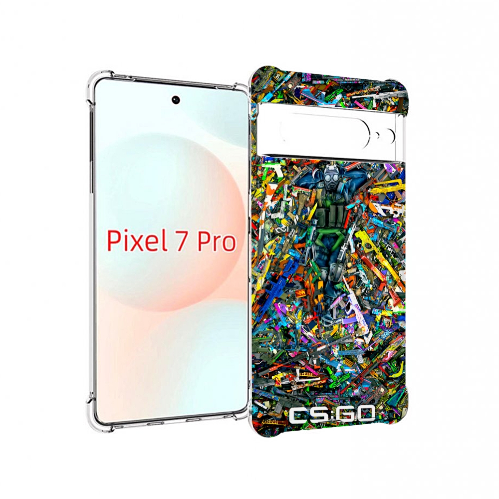 

Чехол Mypads Cs Go Guns Skins Мужской Для Google Pixel 7 Pro, Прозрачный, Tocco