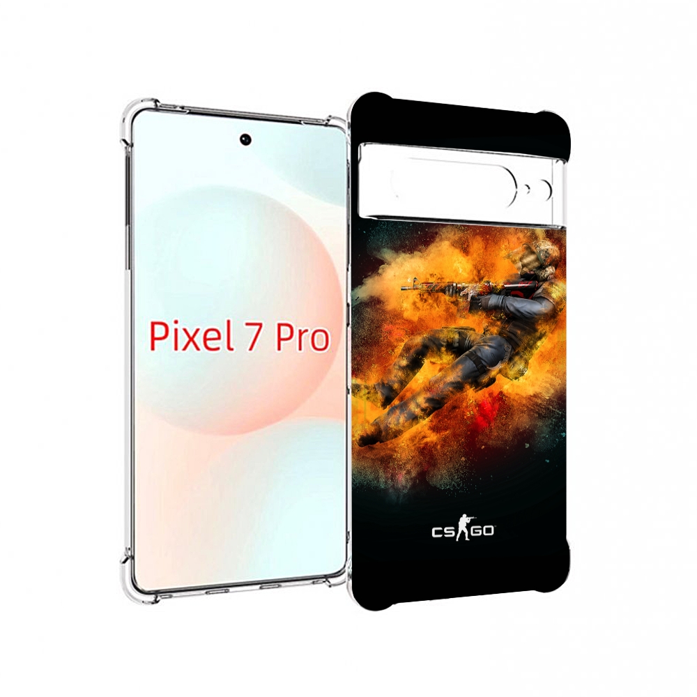 

Чехол Mypads Cs-Go-Контр-Террорист Мужской Для Google Pixel 7 Pro, Прозрачный, Tocco