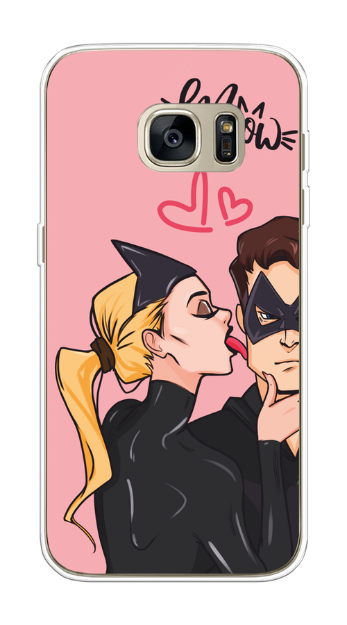 

Чехол Awog на Samsung Galaxy S7 edge "Kiss of Cat Woman", Розовый;черный;бежевый, 24650-1