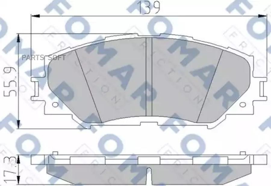 

Комплект тормозных колодок FOMAR-FRICTION FO932781