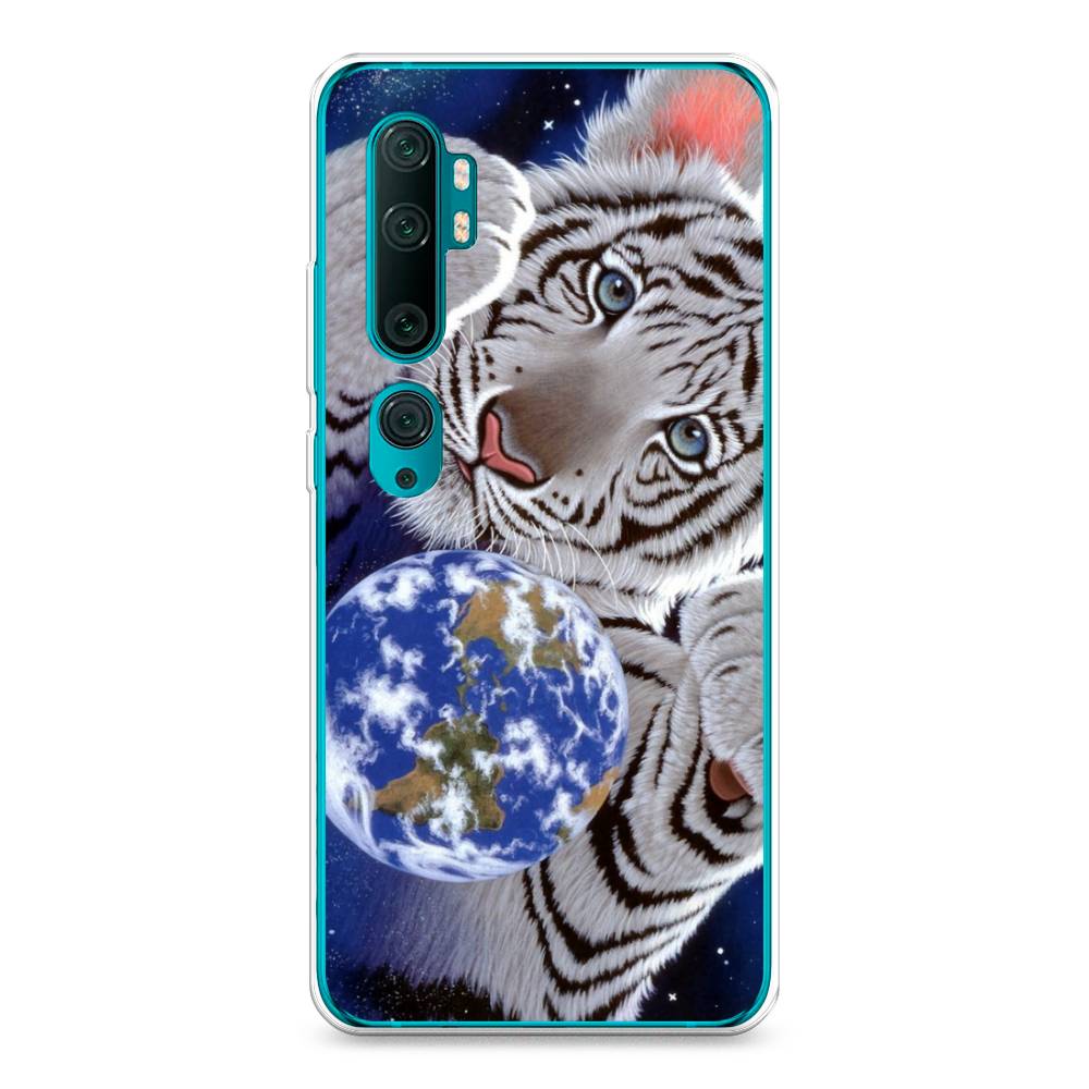 фото Чехол на xiaomi mi note 10 "тигренок и земля" case place