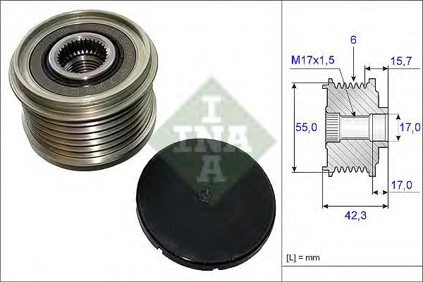 

Шкив Генератора INA 535015410