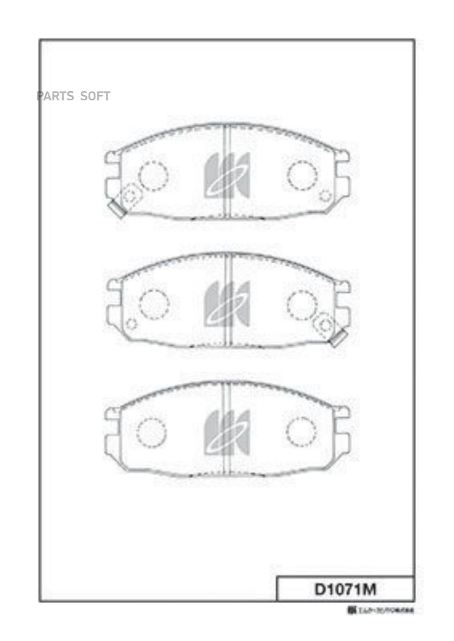 Тормозные колодки Kashiyama D1071M