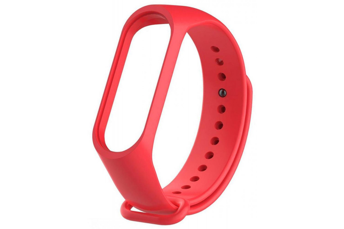 

Силиконовый ремешок для Xiaomi Mi Band 4 красный, Mi Band 3/4