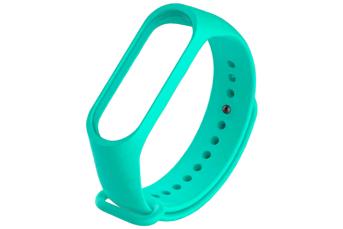 

Силиконовый ремешок для Xiaomi Mi Band 3/4 бирюзовый, Mi Band 3/4