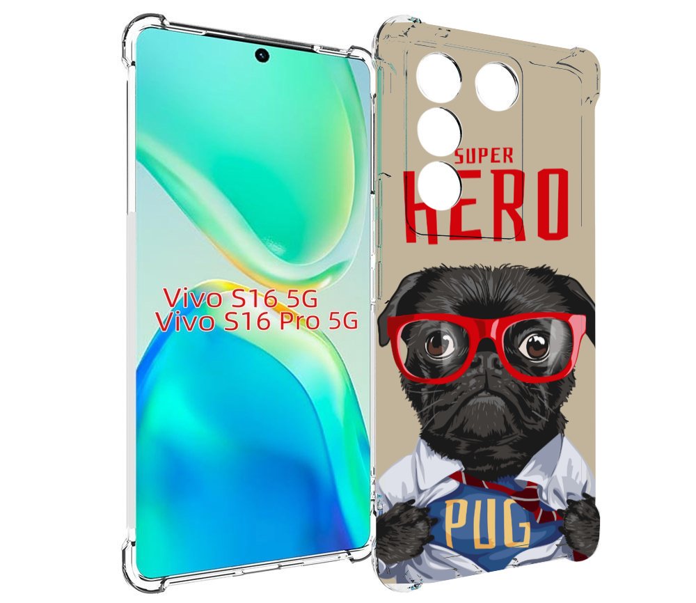 

Чехол MyPads Герой-PUG для Vivo S16 5G/S16 Pro 5G/V27/V27 Pro, Tocco
