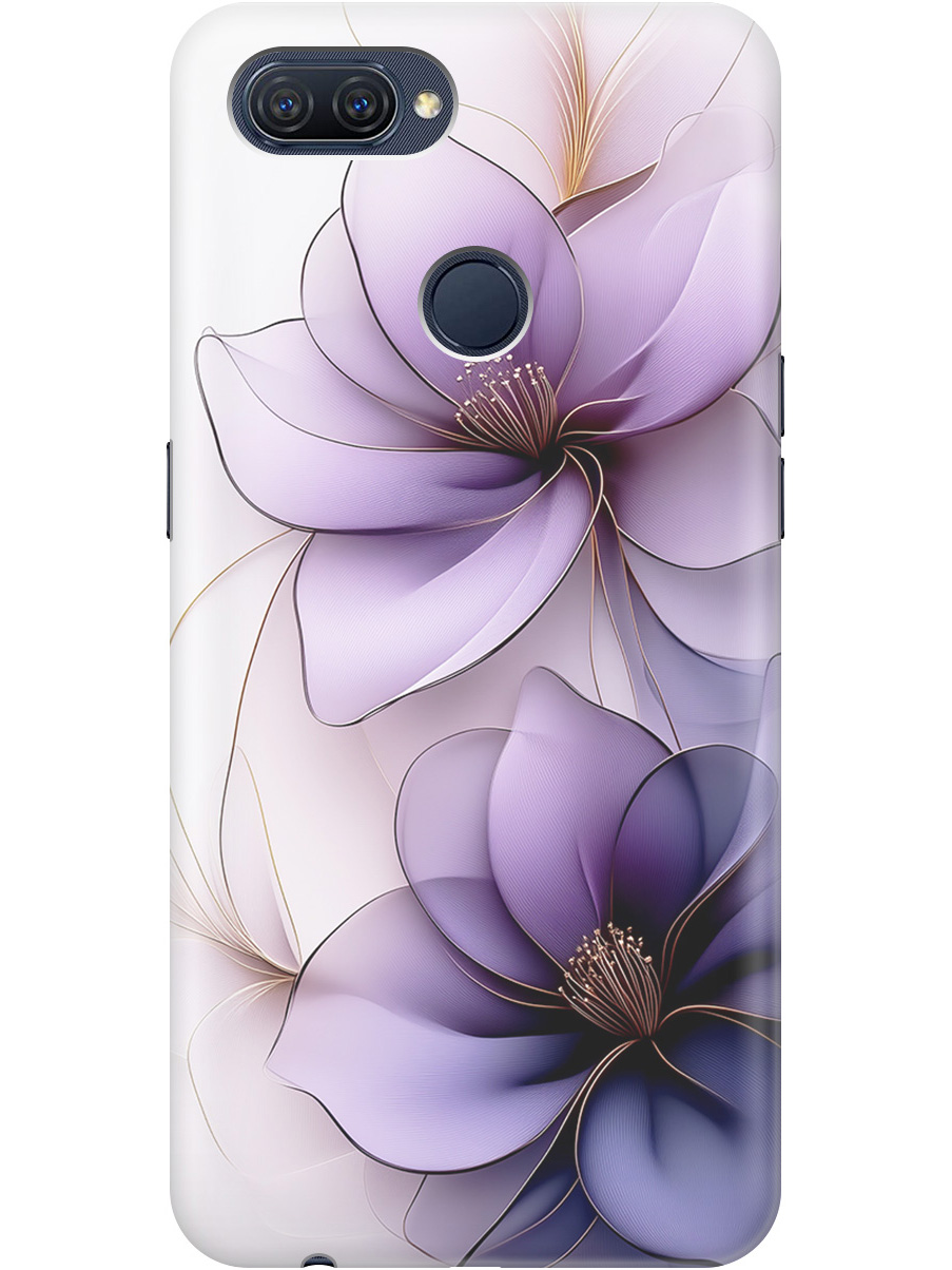 

Силиконовый чехол на Oppo A12 / A7 / A5s с принтом "Сиреневые цветы", Прозрачный;белый;серый;фиолетовый, 725455121
