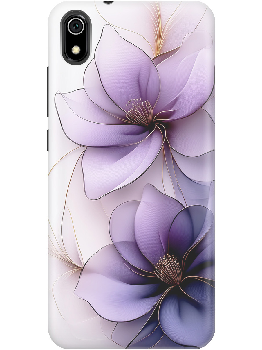

Силиконовый чехол на Xiaomi Redmi 7A с принтом "Сиреневые цветы", Прозрачный;белый;серый;фиолетовый, 721424821
