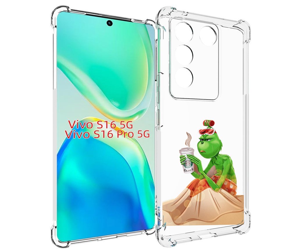 

Чехол MyPads Гринч-в-платье для Vivo S16 5G/S16 Pro 5G/V27/V27 Pro, Tocco