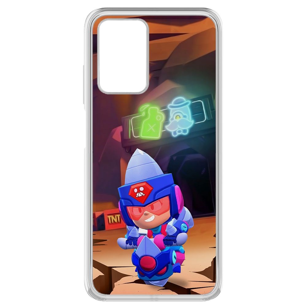 Чехол-накладка Brawl Stars-Ультрабурильщица Джеки для Xiaomi Redmi 10
