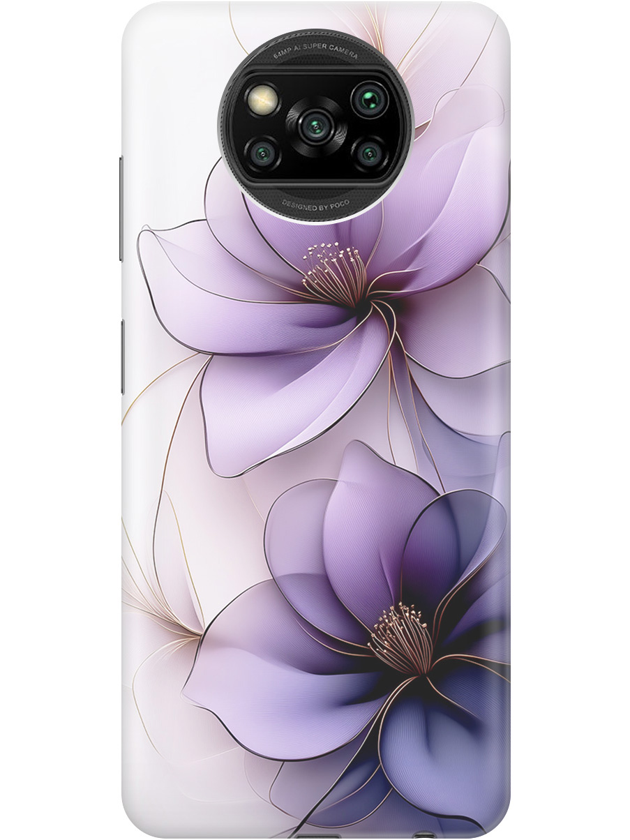 

Силиконовый чехол на Poco X3/X3 Pro с принтом "Сиреневые цветы", Прозрачный;белый;серый;фиолетовый, 723602721