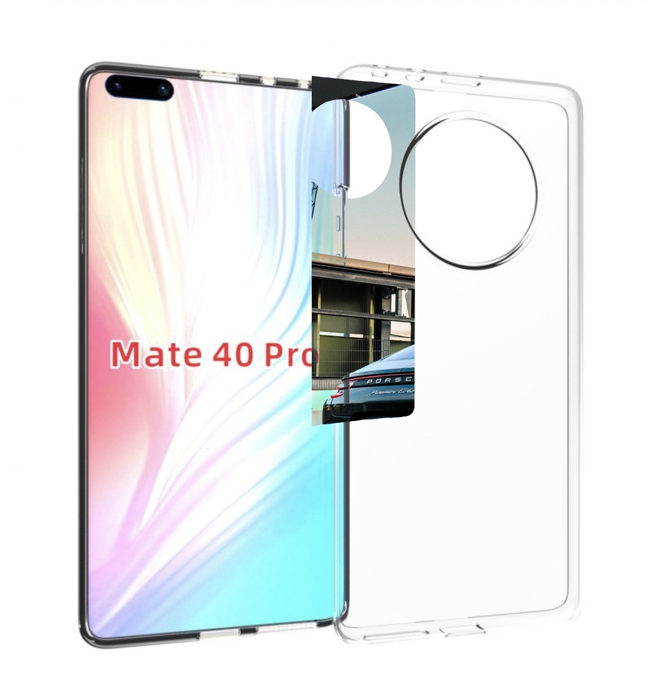 

Чехол Mypads Porsche 4 Для Huawei Mate 40 Pro (Noh-Nx9), Прозрачный, Tocco
