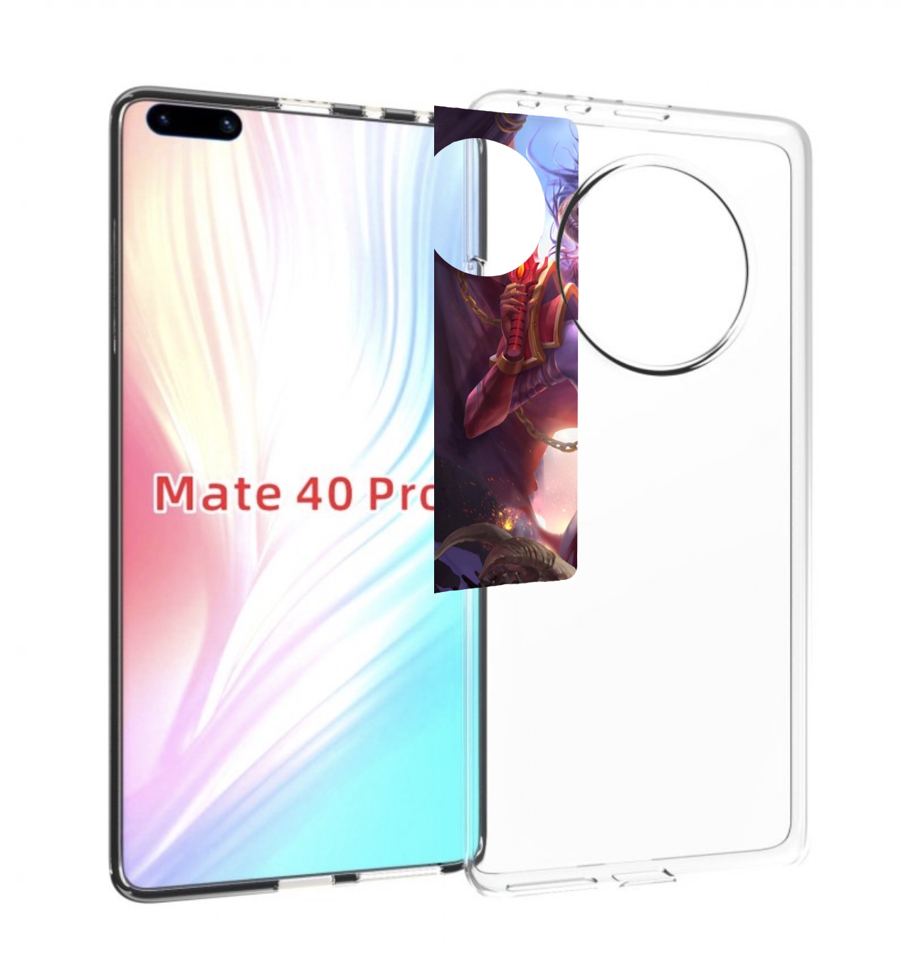 

Чехол Mypads Queen Of Pain Dota 2 Для Huawei Mate 40 Pro (Noh-Nx9), Прозрачный, Tocco