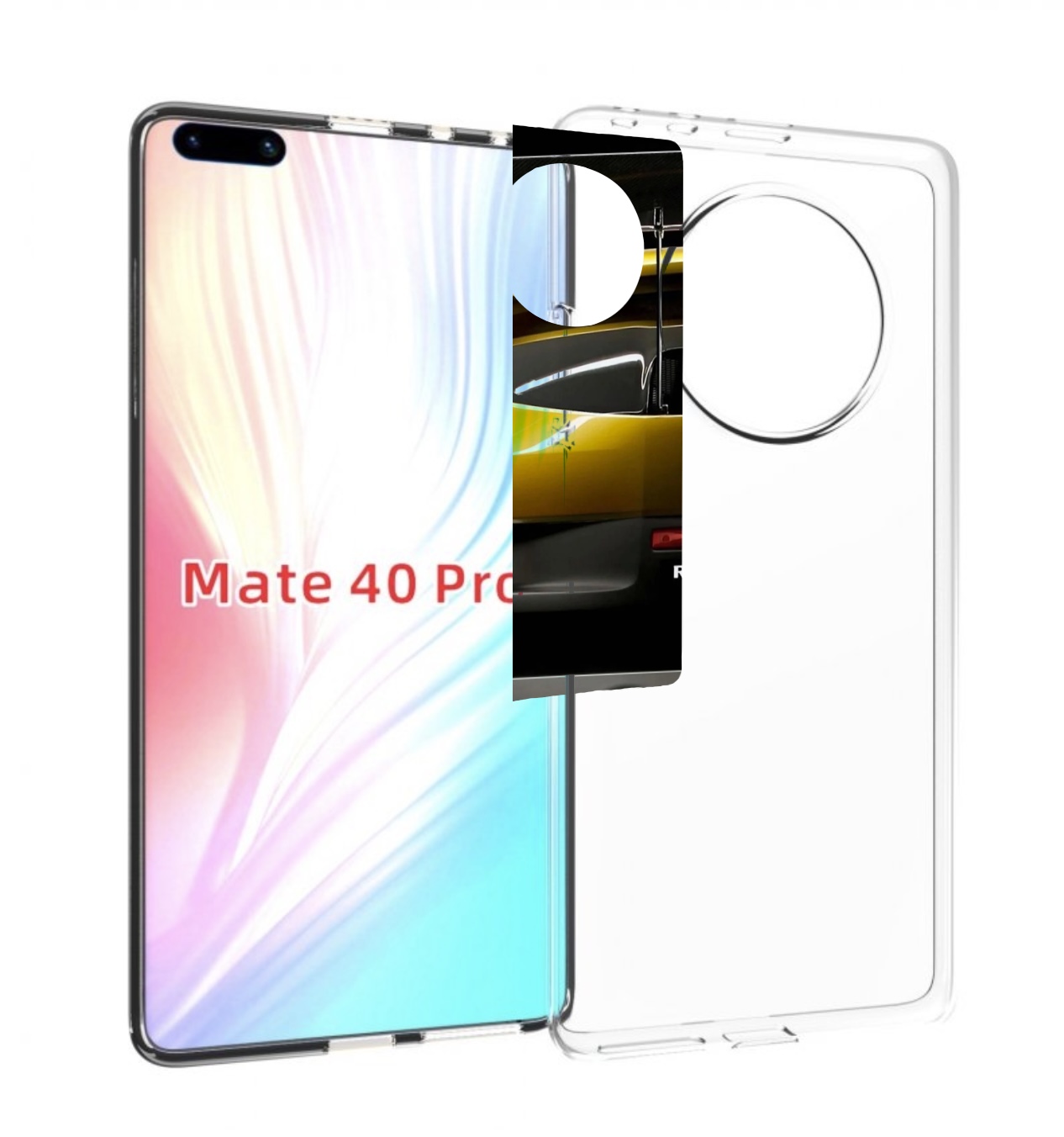 

Чехол Mypads Renault 3 Мужской Для Huawei Mate 40 Pro (Noh-Nx9), Прозрачный, Tocco