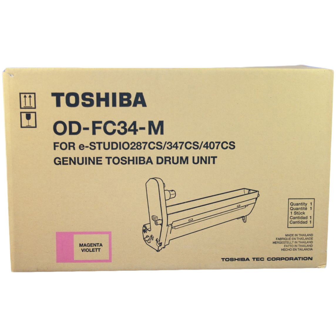 

Фотобарабан для лазерного принтера Toshiba OD-FC34M (6A000001587), пурпурный, оригинал