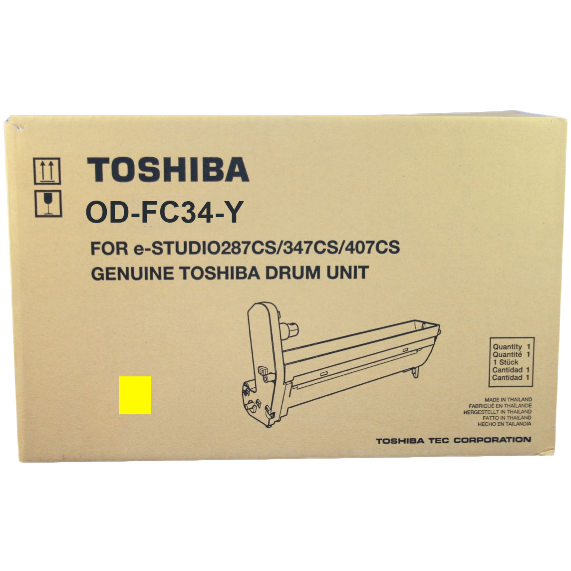 

Фотобарабан для лазерного принтера Toshiba OD-FC34Y (6A000001579), желтый, оригинал