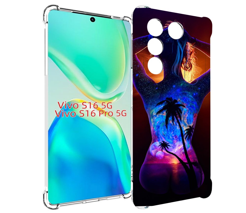 

Чехол MyPads Девушка-и-пальмы женский для Vivo S16 5G/S16 Pro 5G/V27/V27 Pro, Tocco
