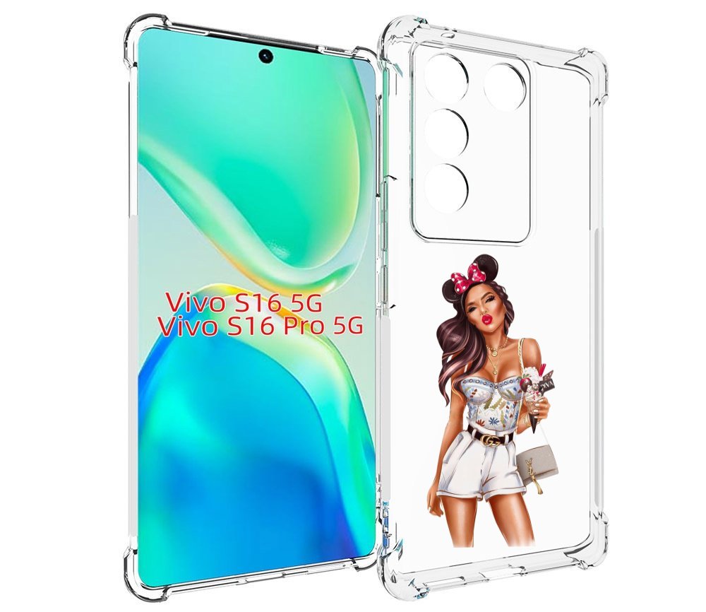 

Чехол MyPads Девушка-микки для Vivo S16 5G/S16 Pro 5G/V27/V27 Pro, Tocco