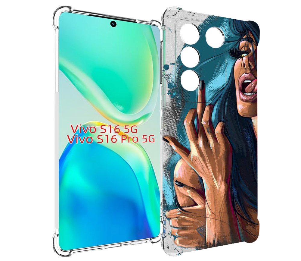 

Чехол MyPads Девушка-нарисованная-дерзкая женский для Vivo S16 5G / S16 Pro 5G / V27 / ..., Tocco