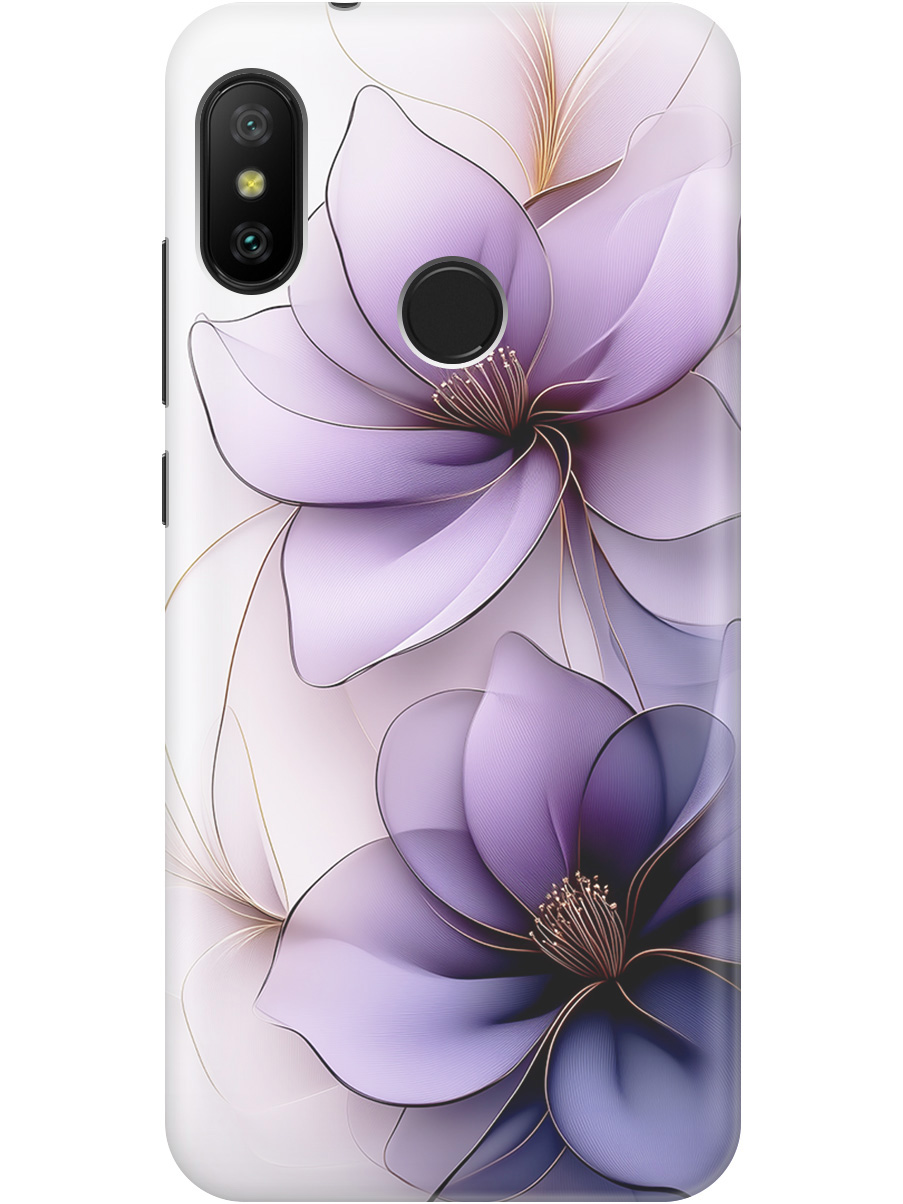 

Силиконовый чехол на Xiaomi Mi A2 Lite/Redmi 6 Pro с принтом "Сиреневые цветы", Прозрачный;белый;серый;фиолетовый, 718586921