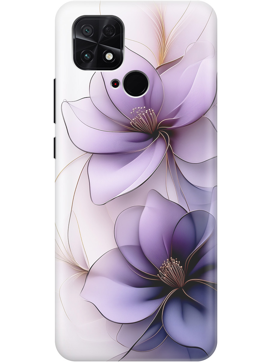 

Силиконовый чехол на Xiaomi Poco C40 с принтом "Сиреневые цветы", Прозрачный;белый;серый;фиолетовый, 740187921