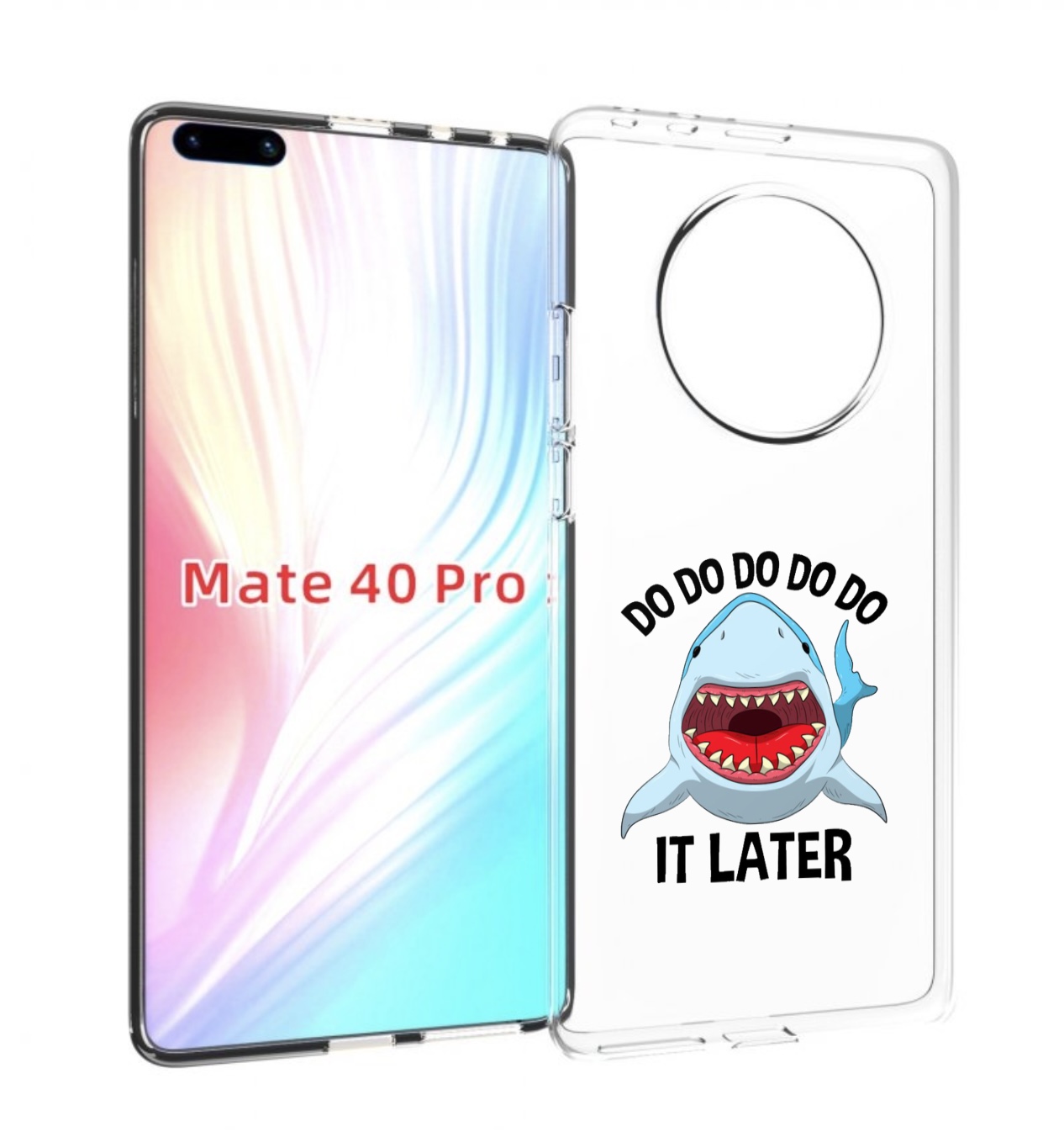 

Чехол MyPads Акула для Huawei Mate 40 Pro (NOH-NX9), Прозрачный, Tocco