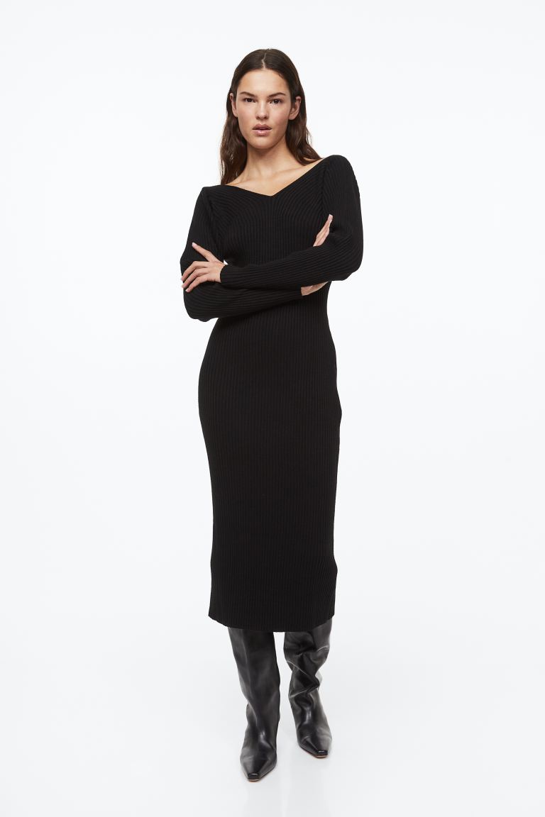

Платье женское H&M 1106630001 черное M (доставка из-за рубежа), 1106630001