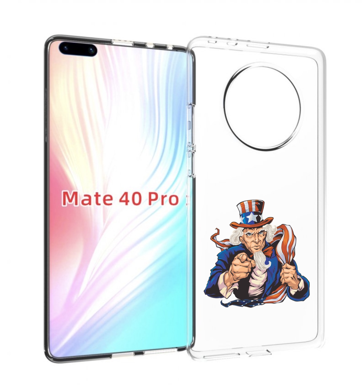 

Чехол MyPads Американский-дед для Huawei Mate 40 Pro (NOH-NX9), Прозрачный, Tocco