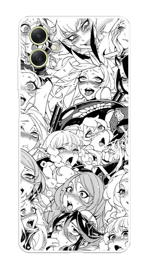 

Чехол на Samsung Galaxy A06 "Ахегао манга тян", Черный;белый;серый, 2110150-1