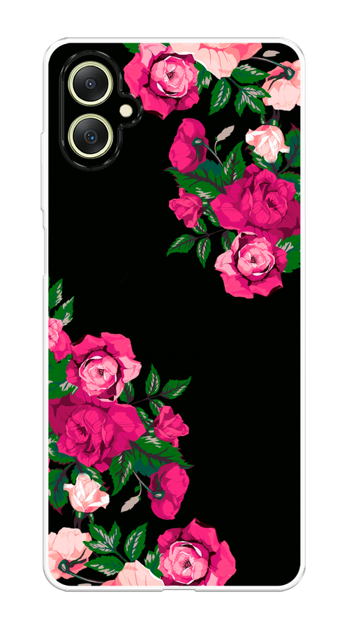 

Чехол на Samsung Galaxy A06 "Розы фуксия", Черный;розовый;зеленый, 2110150-1