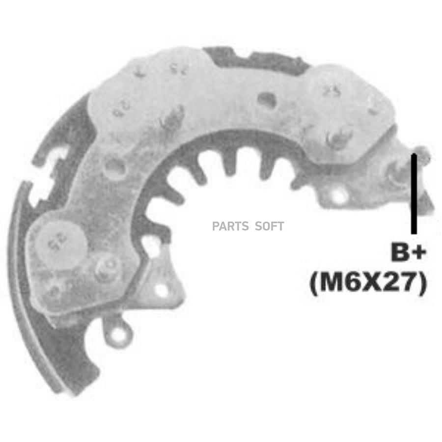 

Мост диодный NISSAN 100 NX 1.6 1990-, NISSAN NX 1.6L 1991-1993, NISSAN PRIMERA 1.6 1990-19