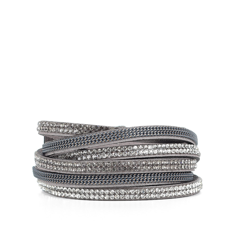 

Браслет из текстиля/металла со стразами Respect huacai_armlet-4, huacai_armlet-4