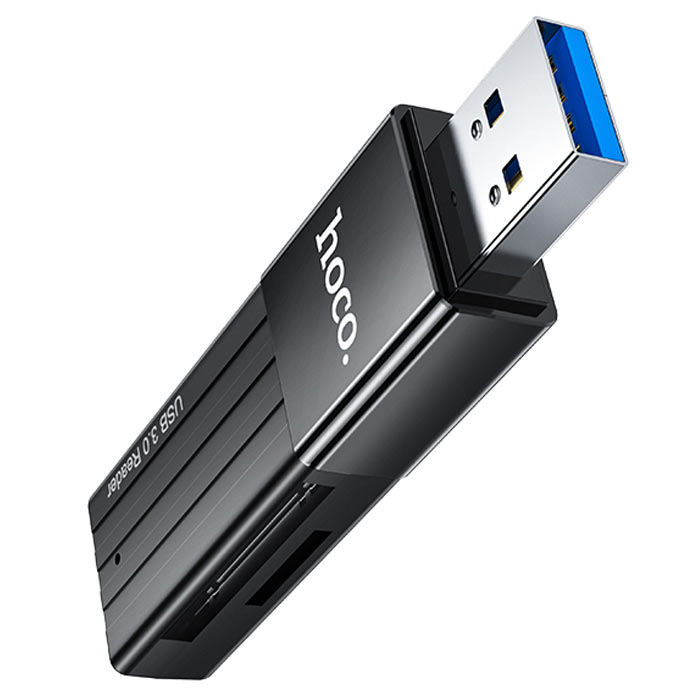 Кардридер Hoco HB20 USB 3.0 - Черный