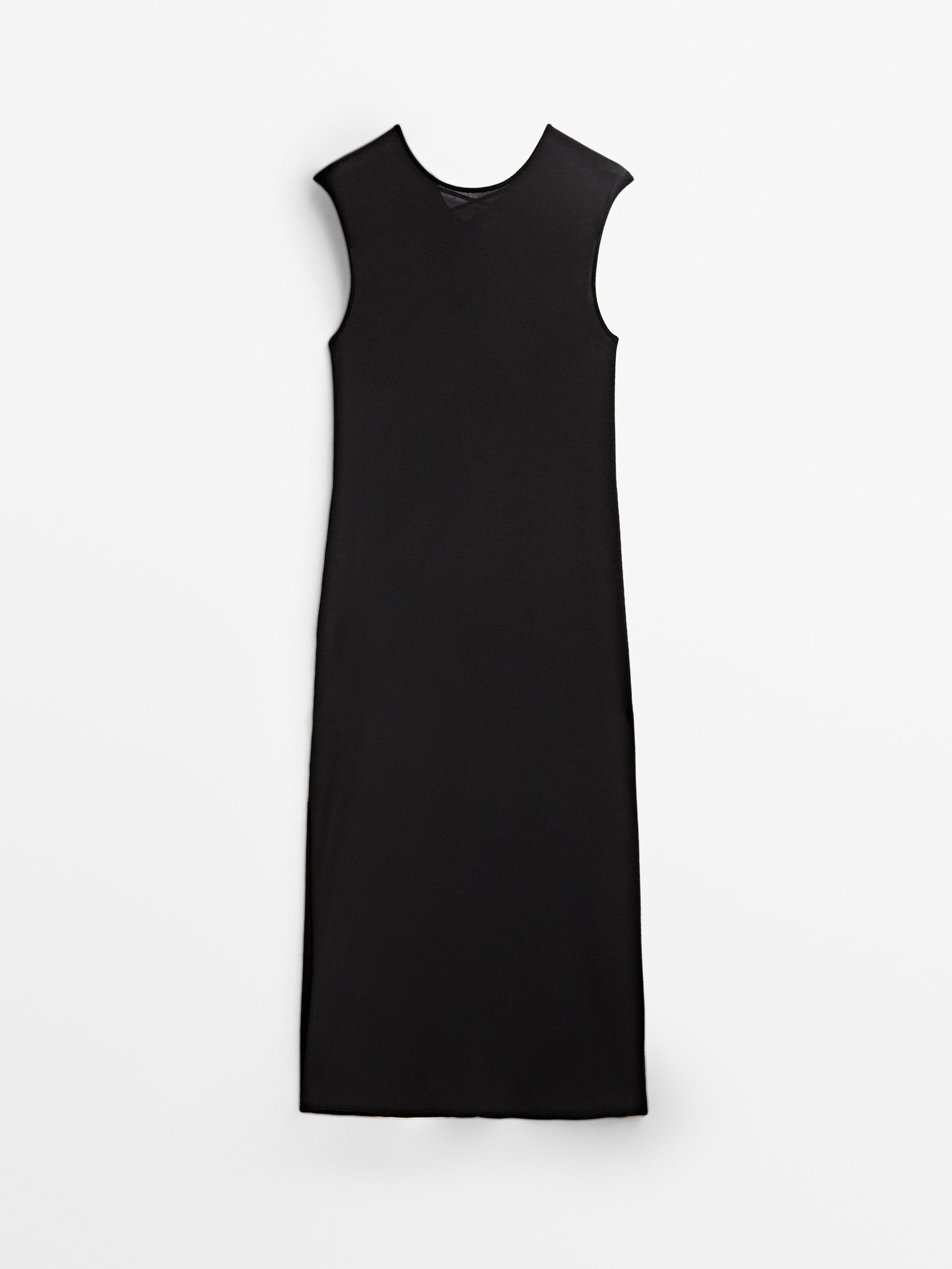 

Платье женское Massimo Dutti 06687619800 черное S, 06687619800
