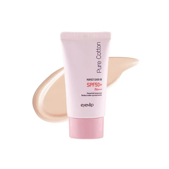 Крем тональный Eyenlip Cream Pure Cotton Perfect Cover Bb Cream #21 Light Beige 30 г увлажняющий тональный крем perfect skin а054 13 light beige 50 мл