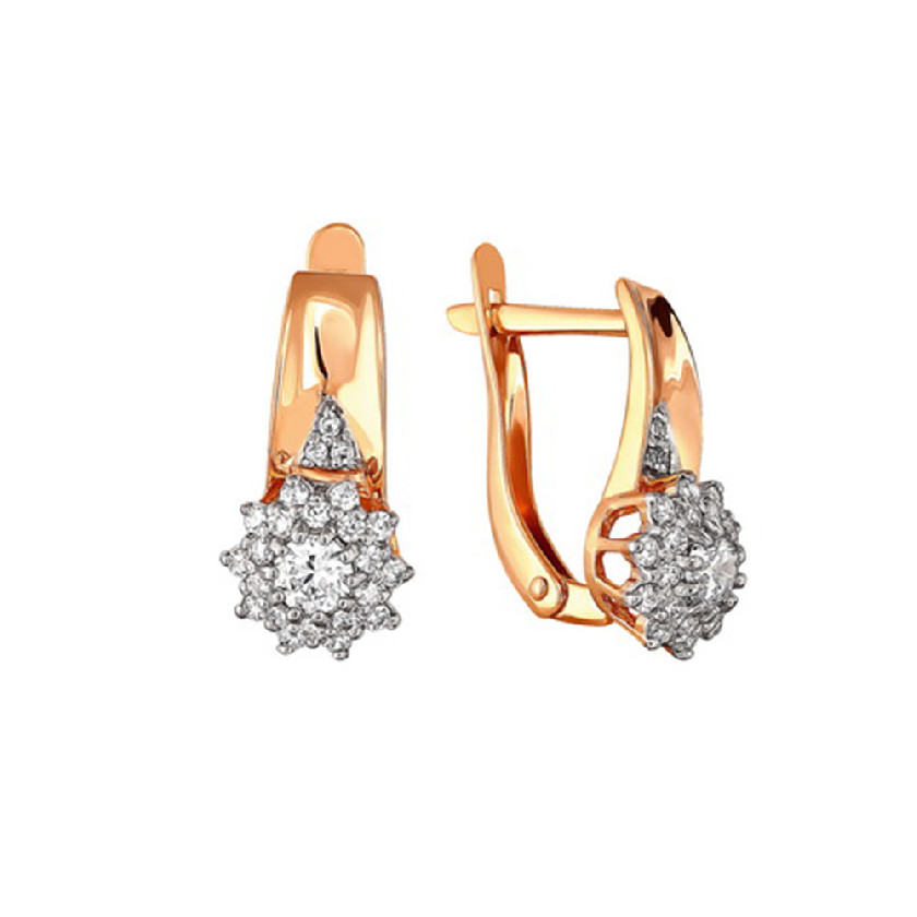 

Серьги из золота с фианитом RUSGOLDART 2291607 1 1 1, 2291607 1 1 1