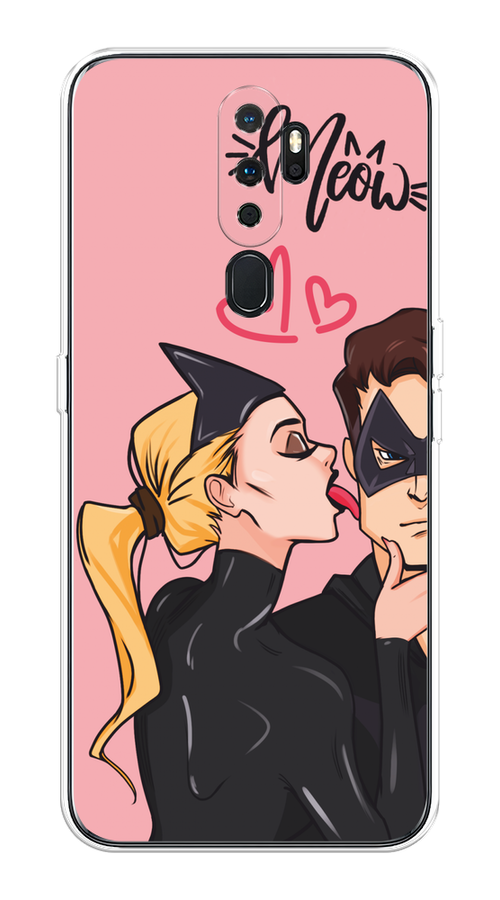 

Чехол Awog на Oppo A5/A9 2020 "Kiss of Cat Woman", Розовый;черный;бежевый, 251350-1