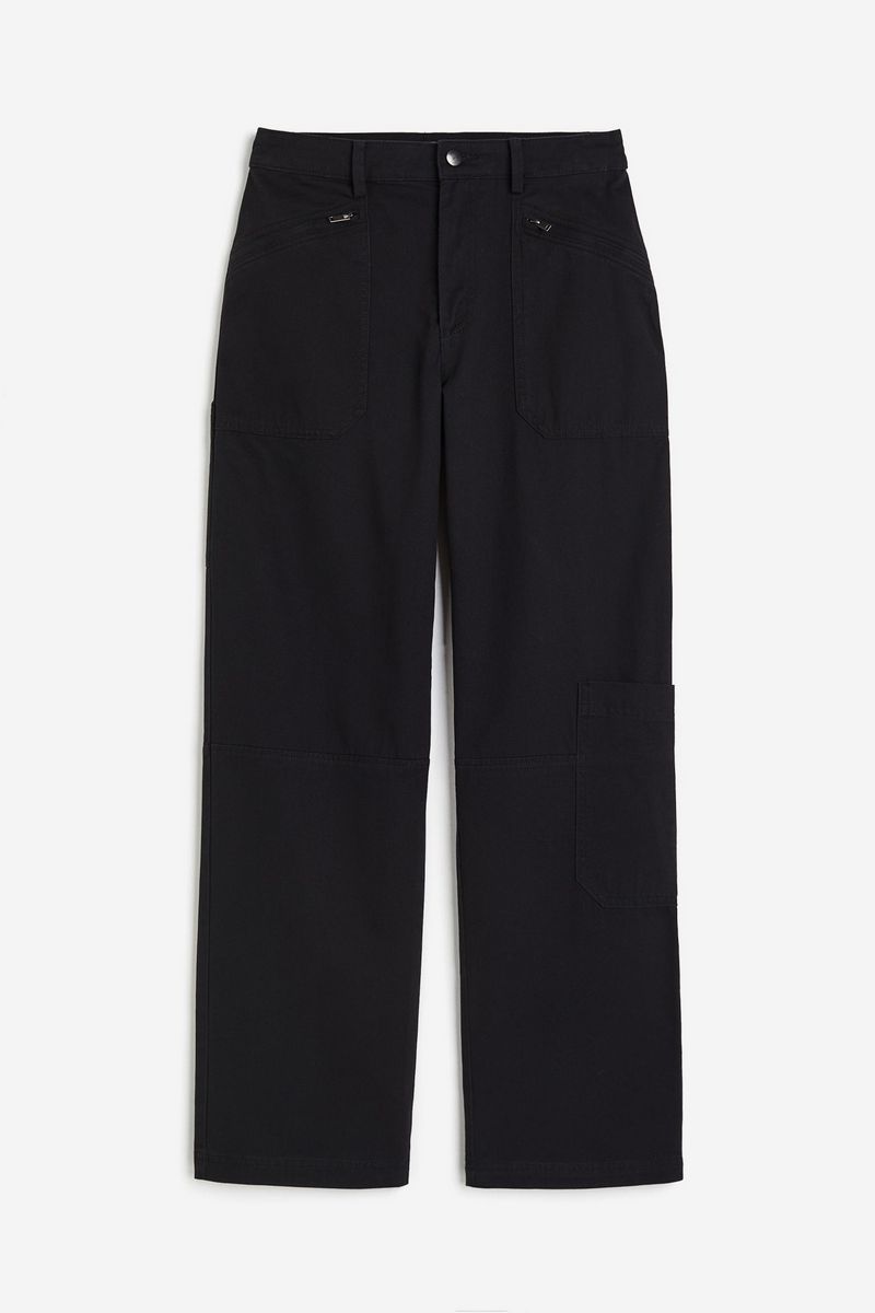 

Брюки женские H&M 1210465 черные 40 EU, Черный, 1210465