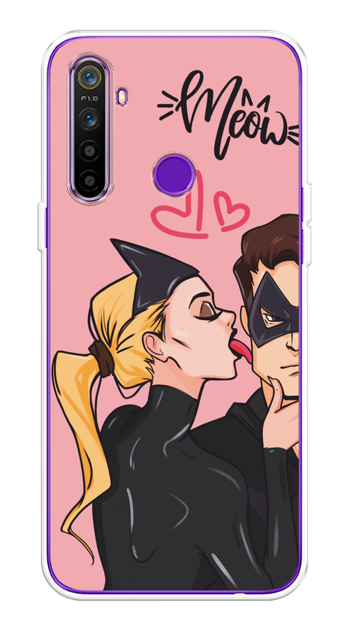 

Чехол Awog на Realme 5 "Kiss of Cat Woman", Розовый;черный;бежевый, 251550-1